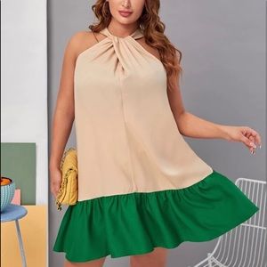 Cocktail boho dress plus size